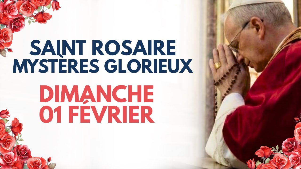 ROSAIRE DU 1ER FÉVRIER 🗓️ CONFIER LE NOUVEAU MOIS À DIEU (Mystères Glorieux)