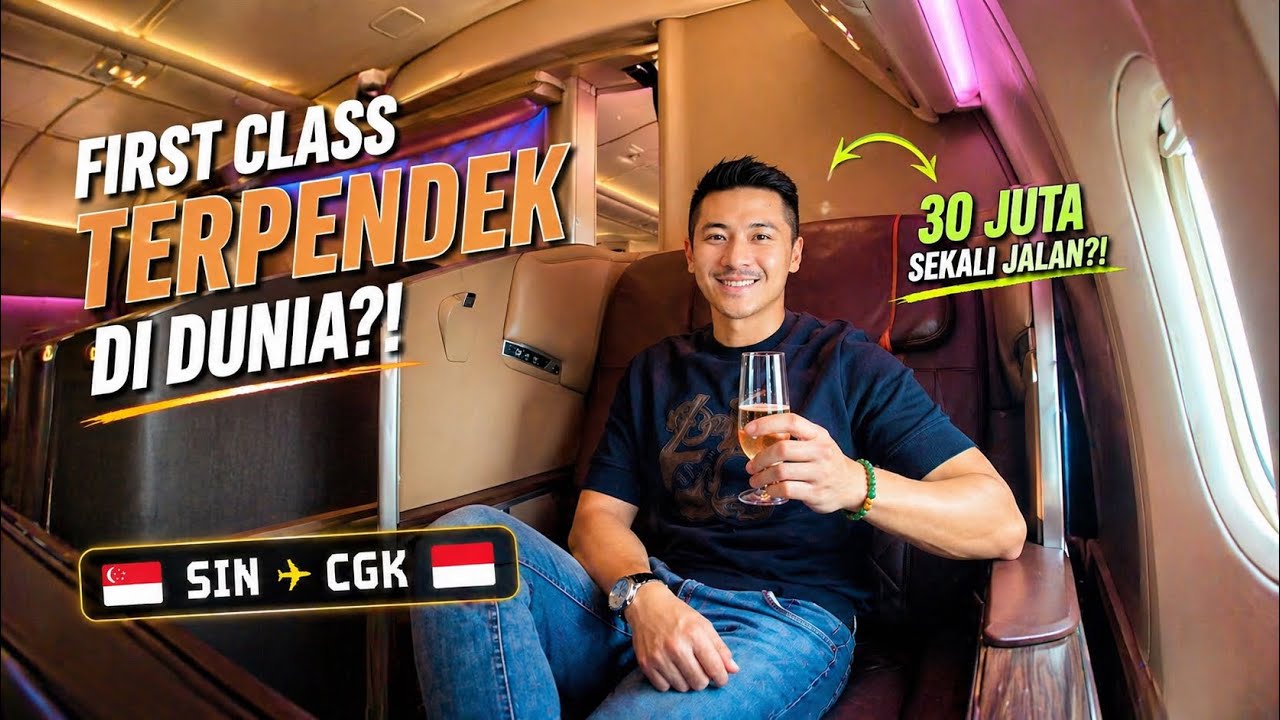 FIRST CLASS TERPENDEK DI DUNIA?? NAIK SQ FIRST CLASS SINGAPORE TO JAKARTA✨
