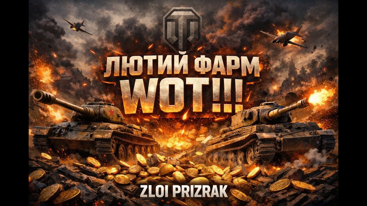 Лютий фарм на кращих танках WOT!!!