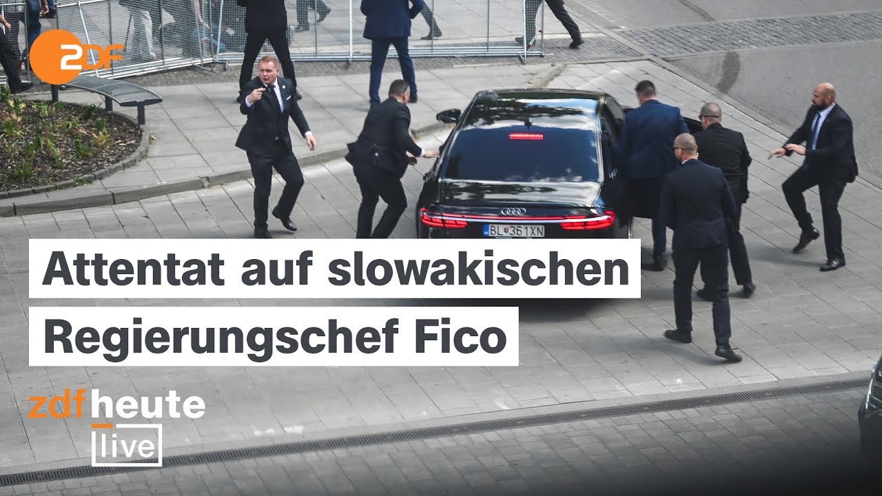 Slowakischer Regierungschef nach Sch&uuml;ssen in Lebensgefahr: Was wir bisher wissen | ZDFheute live