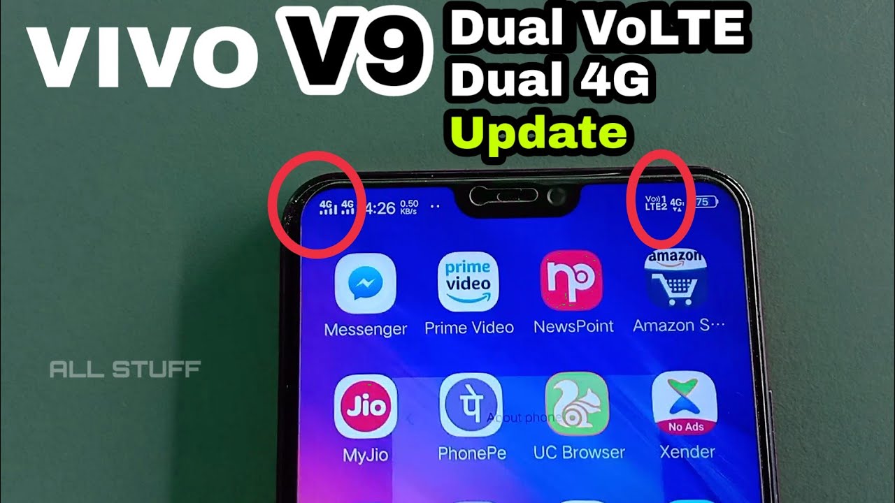 Vivo V9 Dual 4G (Dual Volte) Update Dec 2018