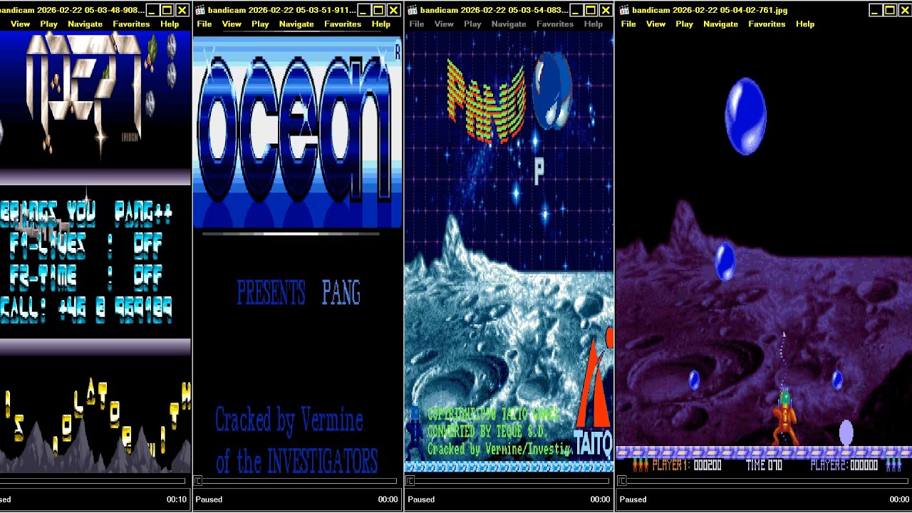 AMIGA PANG PANG++ OOOPS CLONE CRACKED Investigators adept+ Adept Iridon Taito Teque SD Vermine Adept