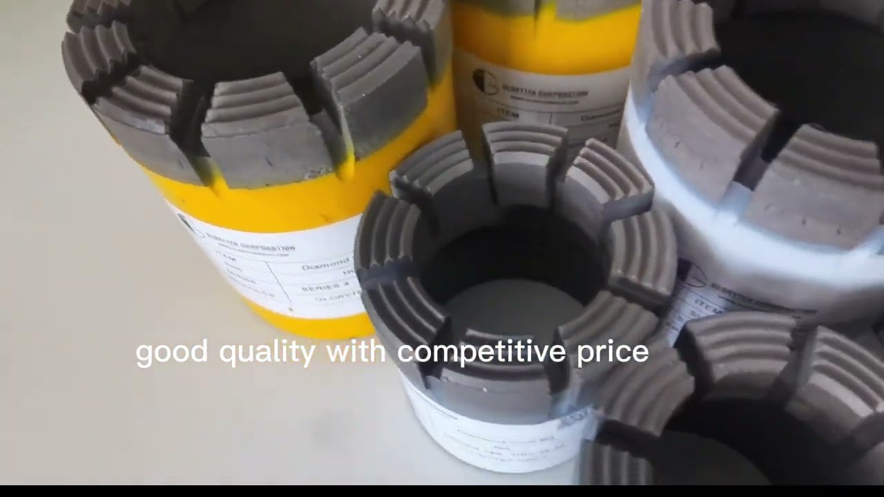 Hard Rock Diamond Core Drill Bits NQ HQ PQ Sizes Multipurpose
