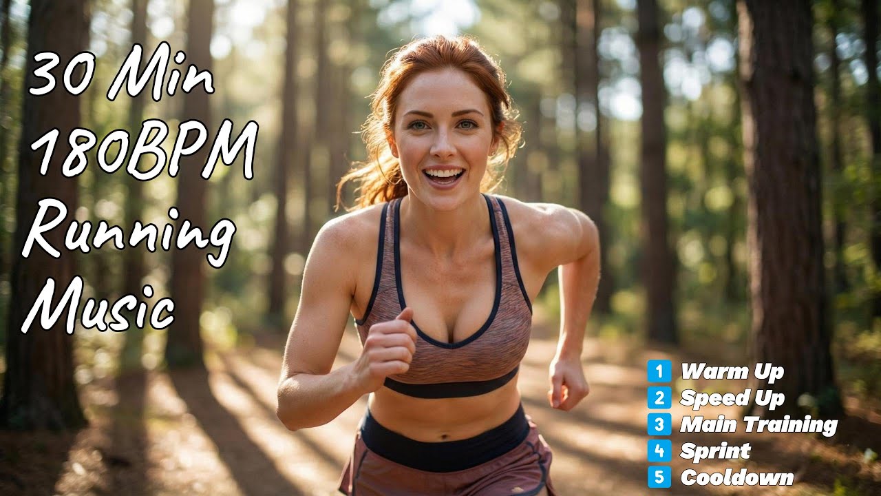 🔥30-Minute Running Music #11 | 180 BPM Rock x EDM x Work-Out 🏃‍♂️ Five-Stage Training Process!