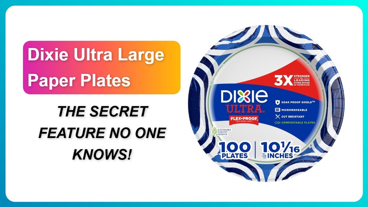 REVIEW (2026): Dixie Ultra Large Paper Plates | THE SECRET FEATURE NO ONE KNOWS!