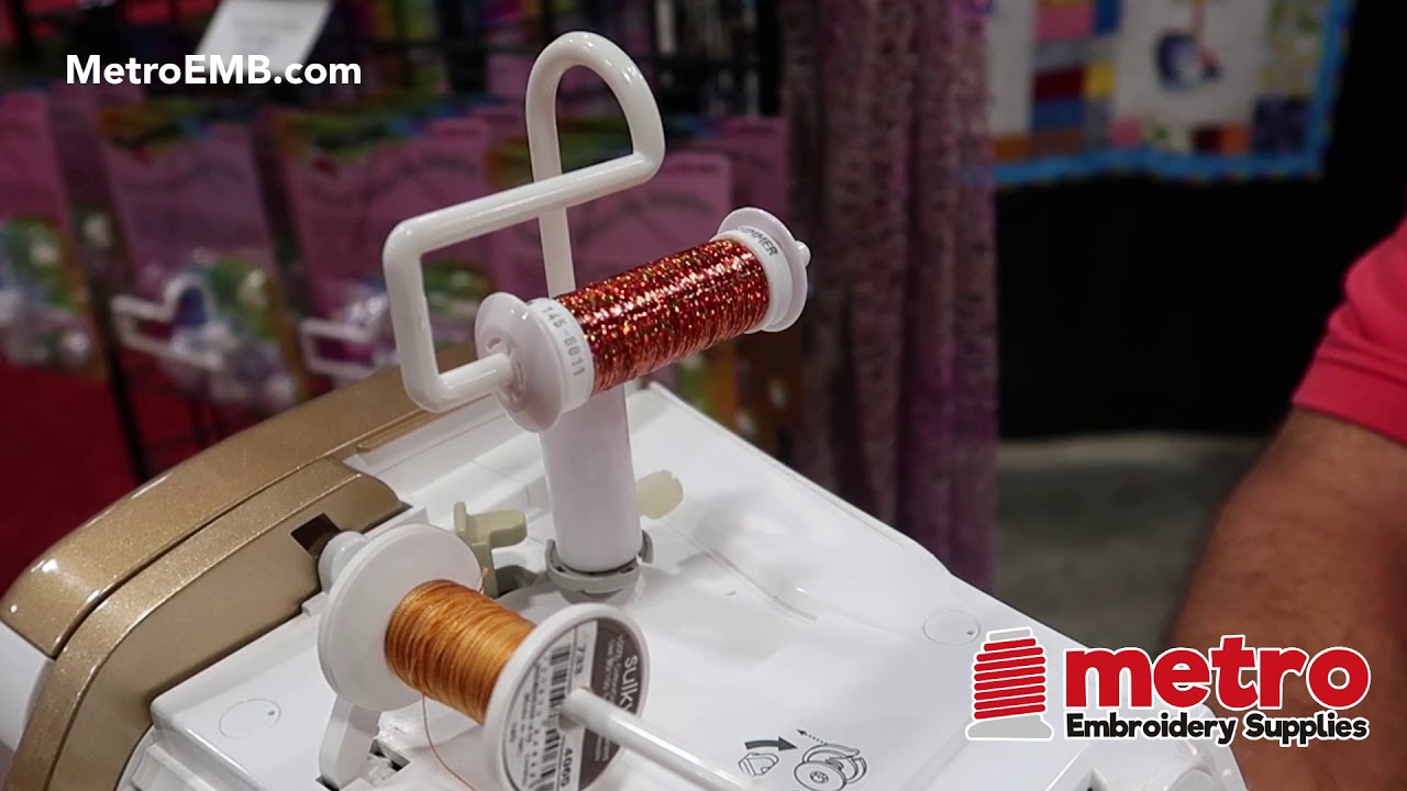 How The Spool Pin Adapter makes your sewing machine more efficient.