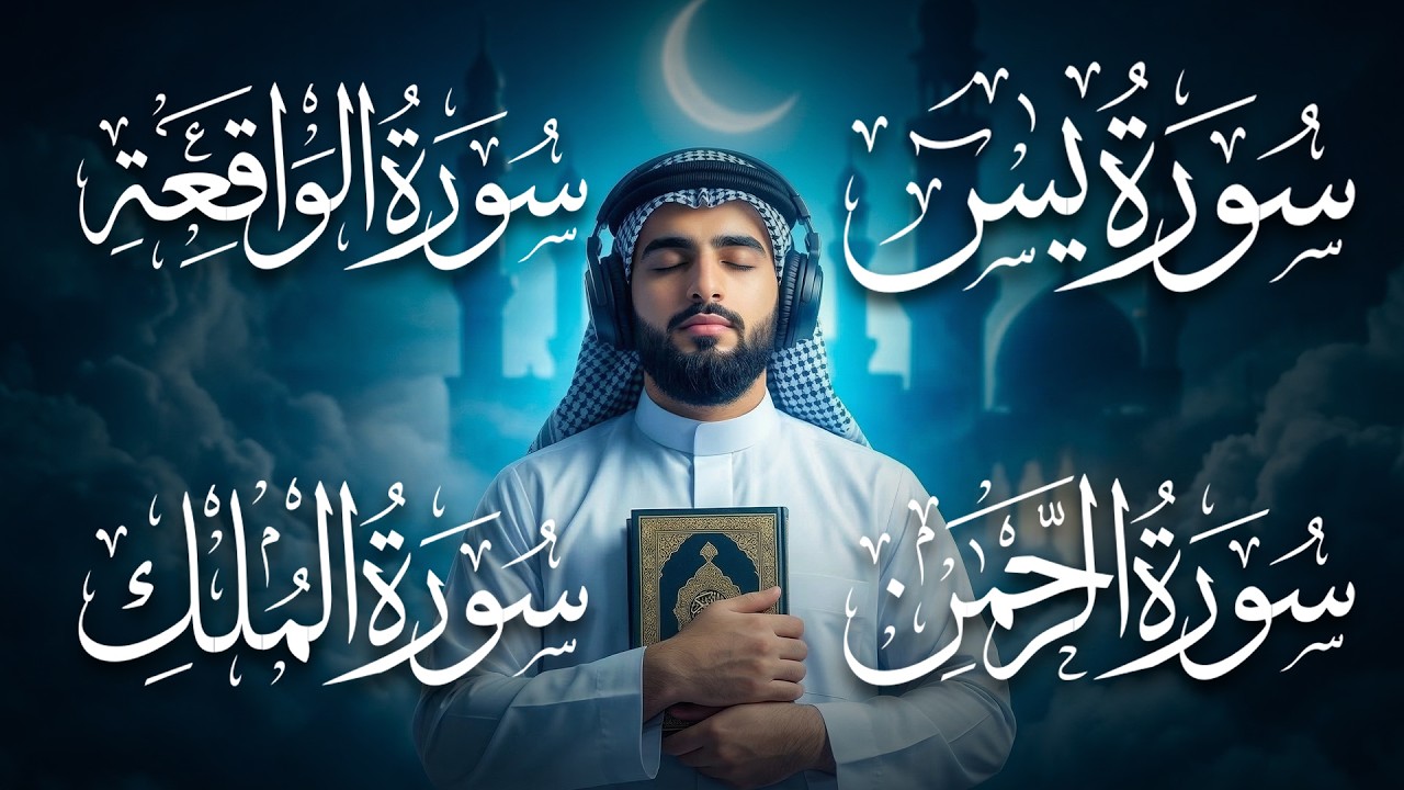 4 Powerful Surahs Full Recitation | Yasin Rahman Waqiah Mulk | Beautiful Quran