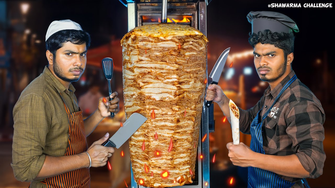 Harish Hatricks ❌ Subu Hatricks ✅ - SHAWARAMA CHALLENGE🔥😍