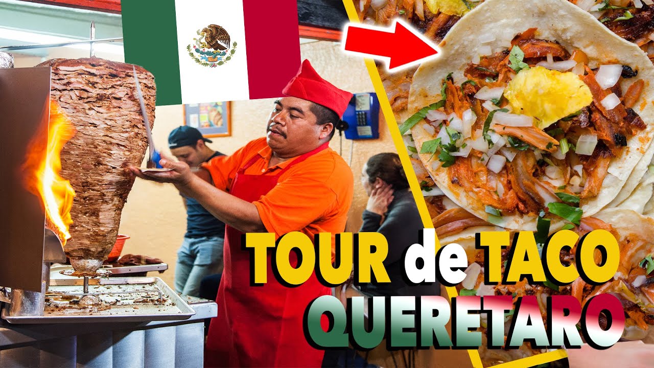 TOUR de TACOS y comida callejera en Querétaro / Mercado Escobedo