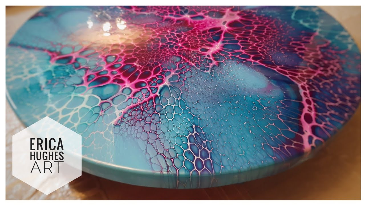 TINTED Pillow???!!!! / Spun out Bloom / Acrylic Pouring Techniques