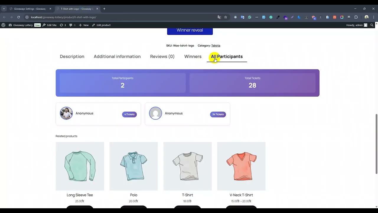 All Participant List Show