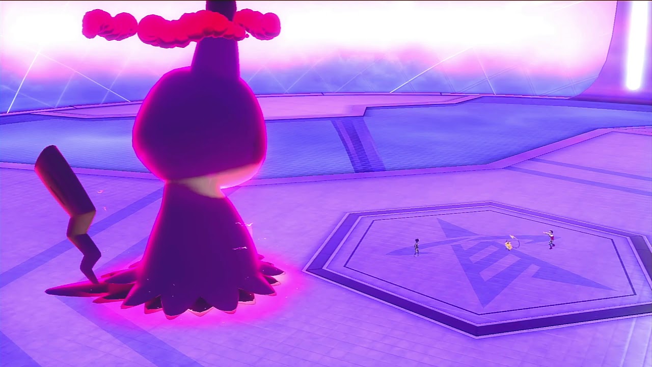 Shiny Mimikyu Dynamax in Pokemon Sword and Shield
