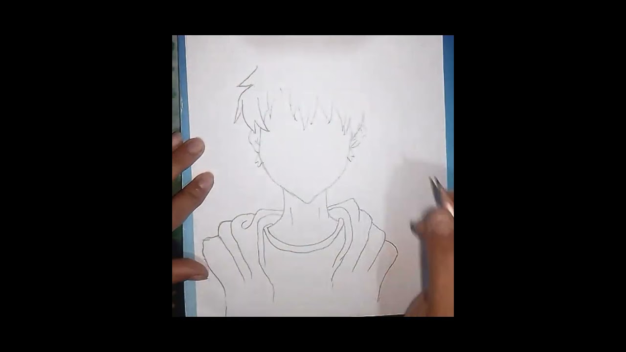 How to draw an anime boy 🤗 step by step 🫣 Rate my anime sketch 1 to 10 💟❣️💟  