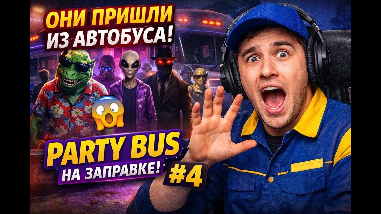 Они пришли из автобуса! 😱 Party Bus на заправке #4