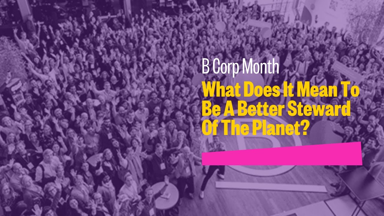 B Corp Month: What Does It Mean To Be A Better Steward Of The Planet? (16th March 2021)
