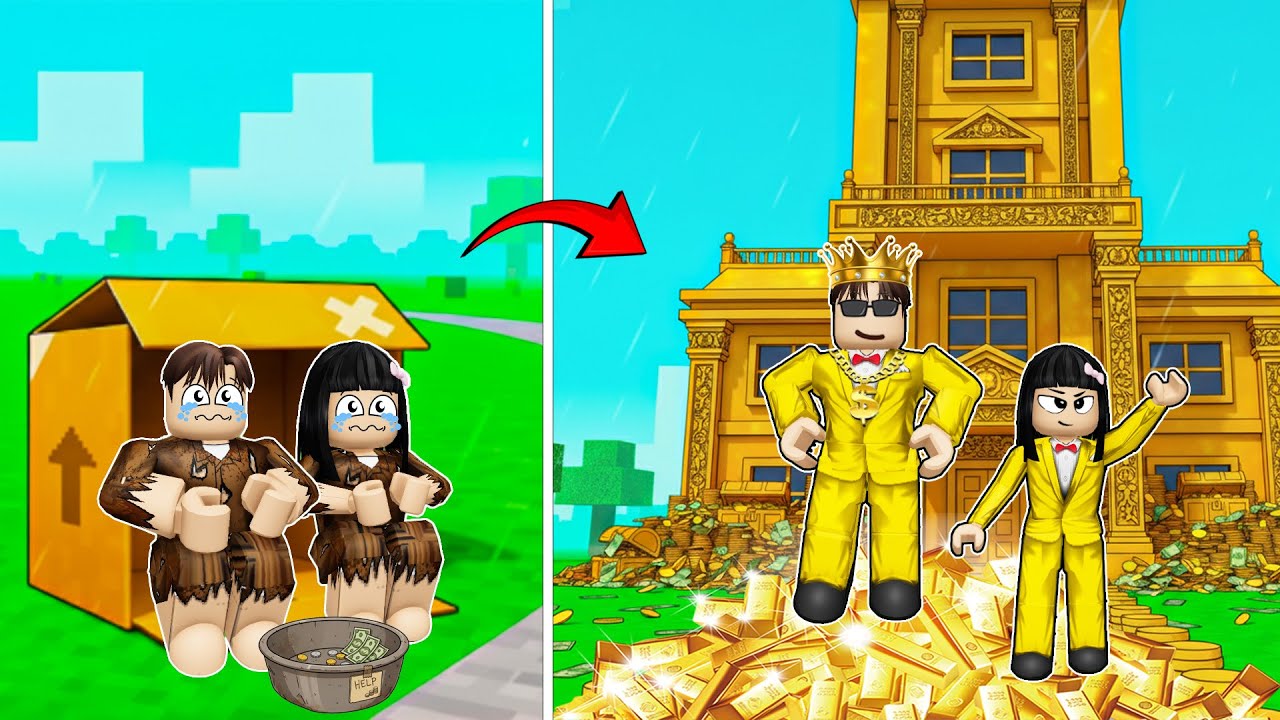 Yuta Mio Dan Baby Celine Dari Mengemis Berubah Jadi Kaya Raya | ROBLOX