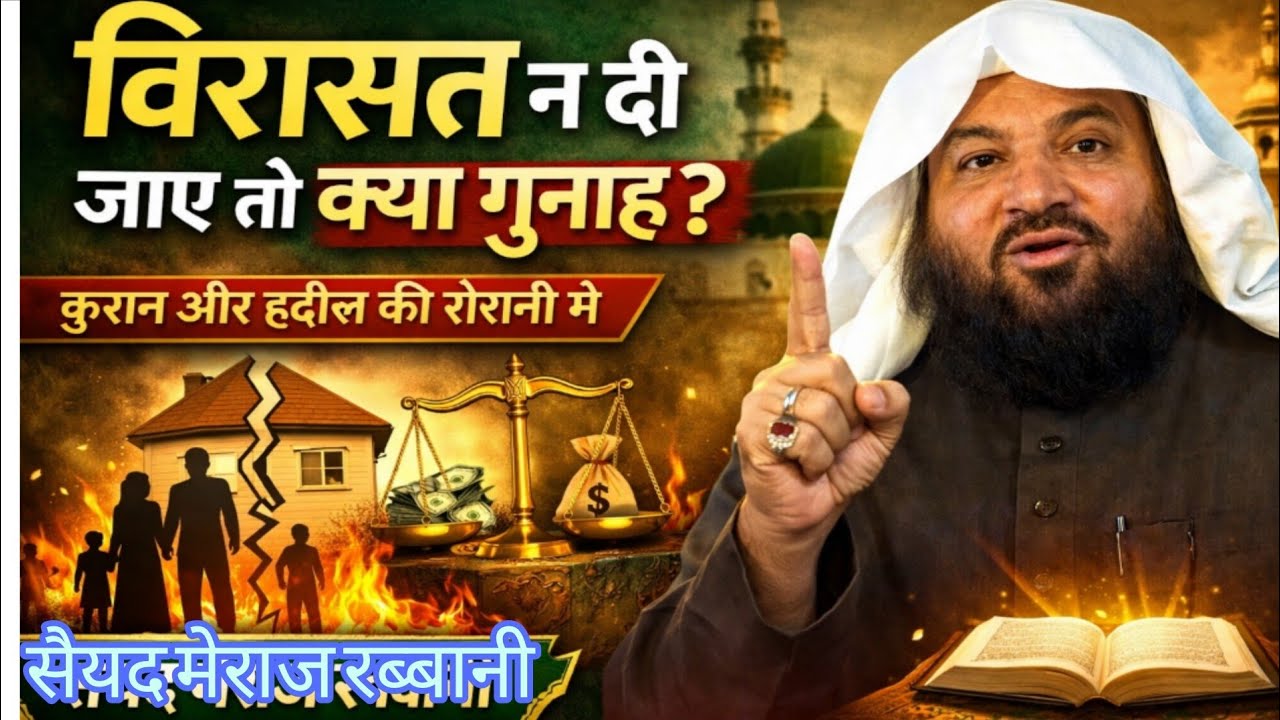 अगर विरासत न दी जाए तो क्या गुनाह है कुरान के अनुसार जायदाद कैसे बांटी जाए सैयद मेराज रब्बानी