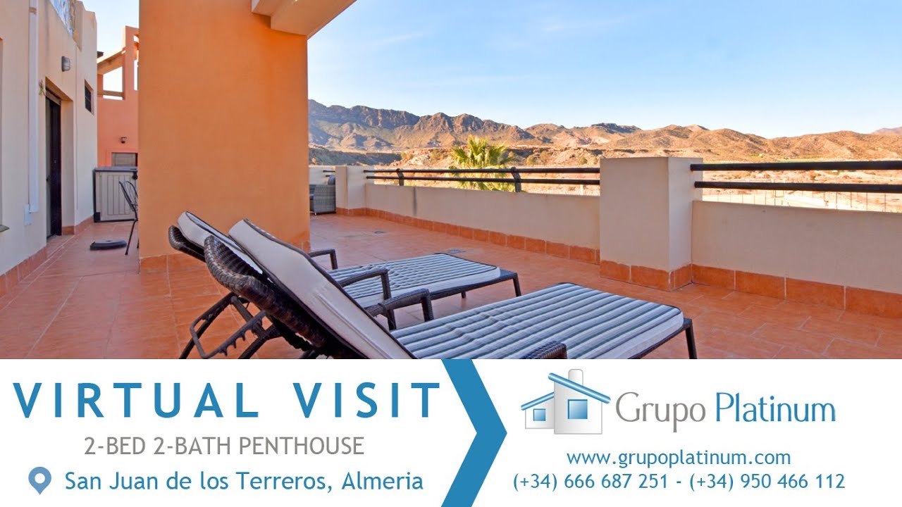 Apartment in San Juan de los Terreros @ €105,000: 2 bed penthouse w/ mountain views & communal pool