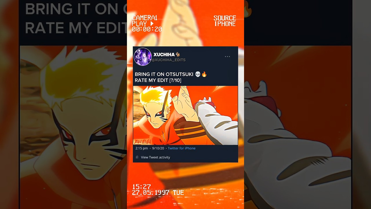 The Moment When Naruto Uses Baryon Mode 💀🔥 #naruto #anime #shorts