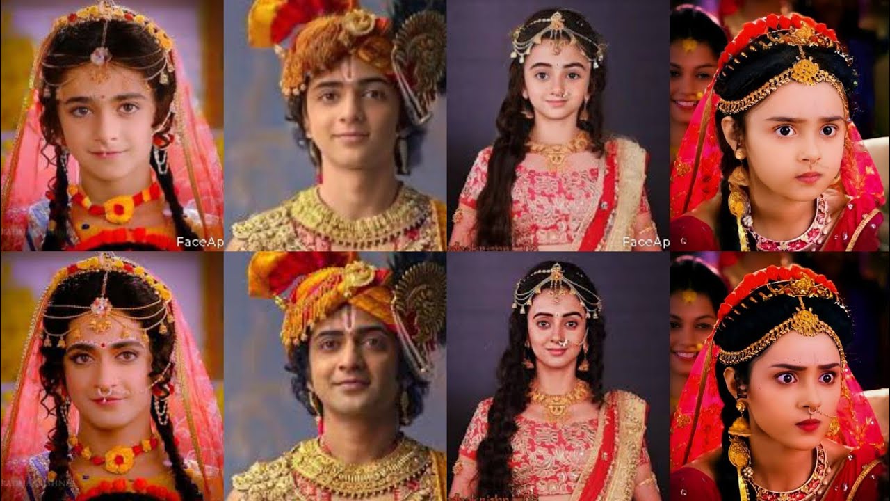 part-1 of radhakrishna serial actors vs childhood edit🥰
