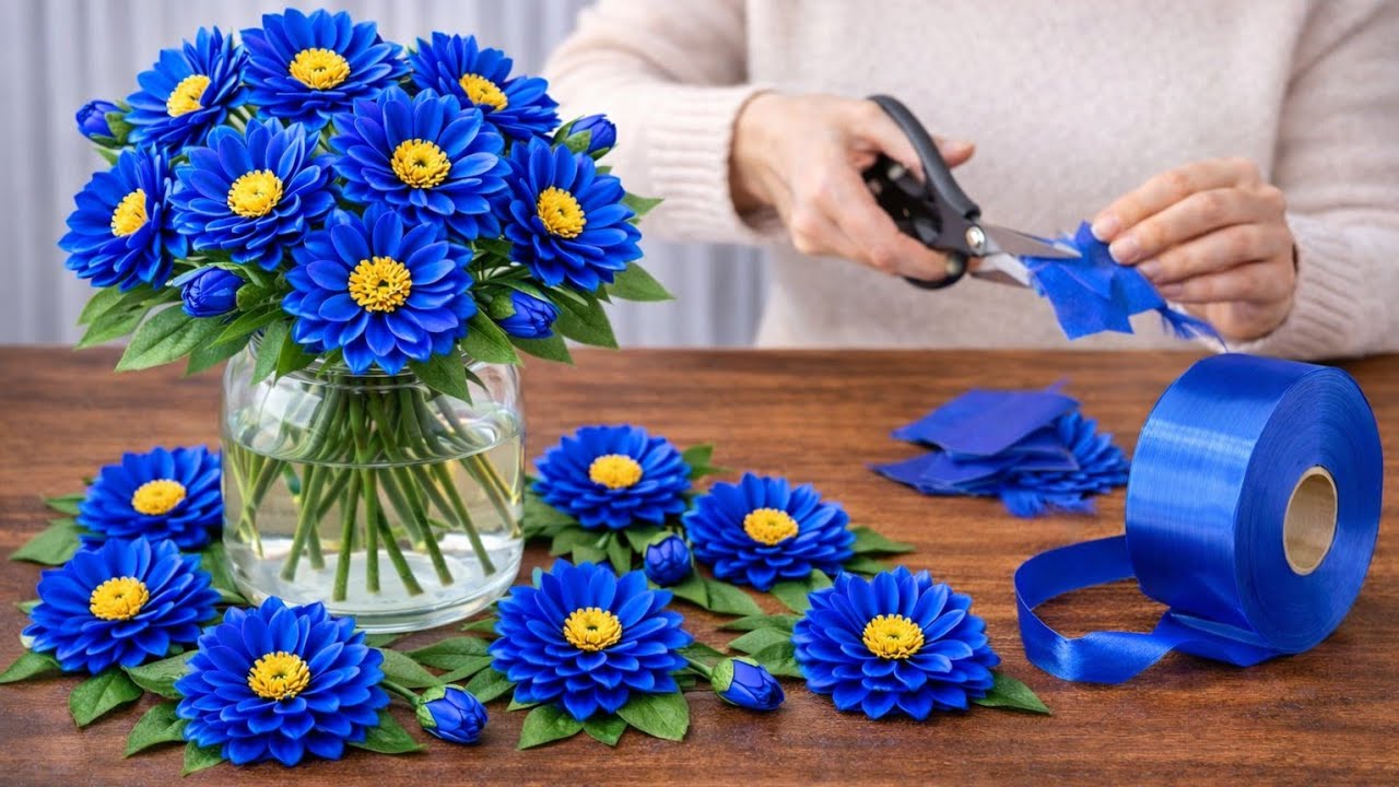how to make flower from Ribbon