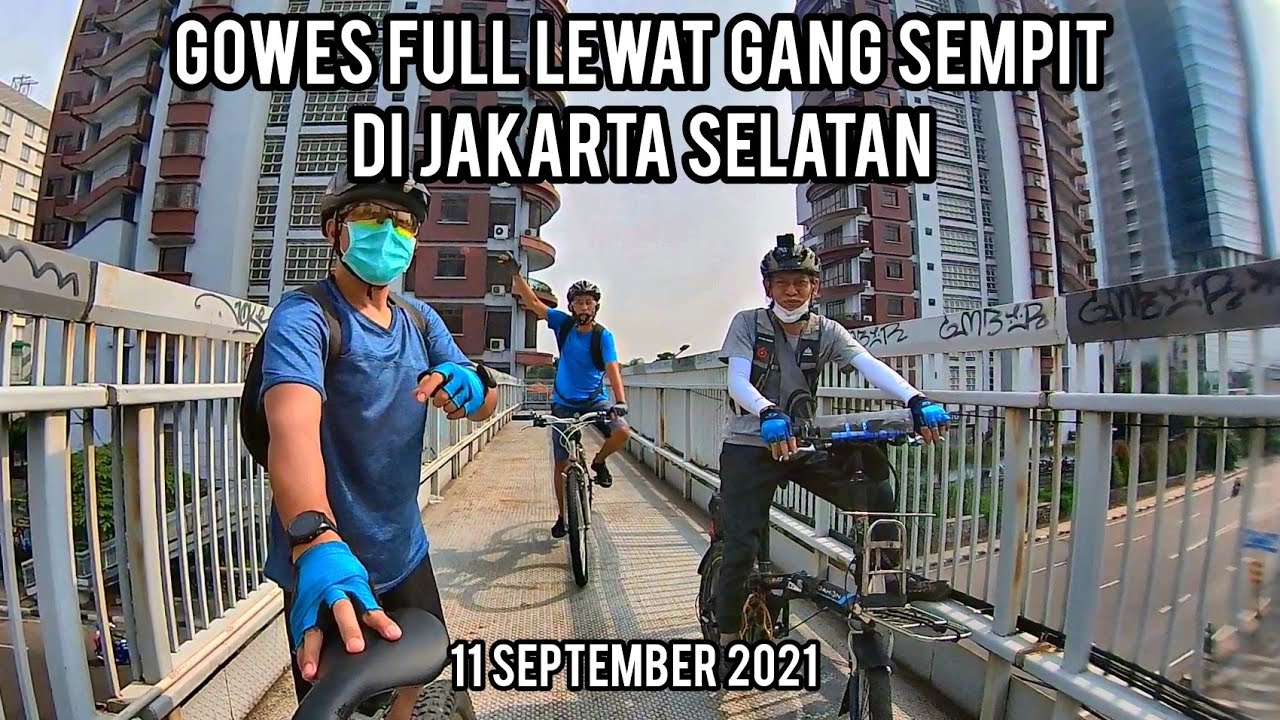 Gowes Full Lewat Jalan / Gang Sempit di Selatan Jakarta 😍