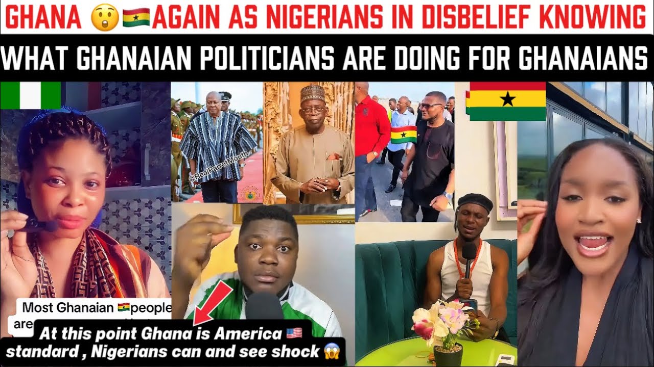 Эй, Гана 🇬🇭, снова нигерийцы в недоумении, зная, что ганские политики делают для ганцев.