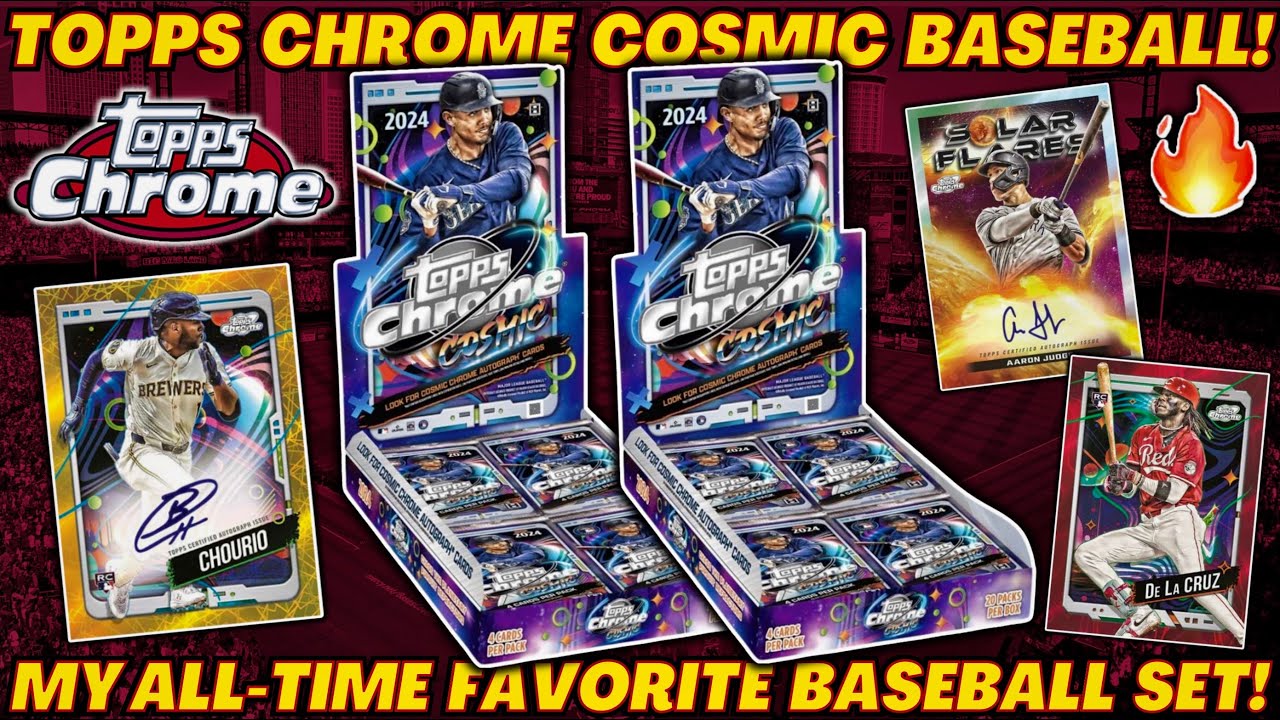 *UNREAL PULLS!🤯 2024 TOPPS CHROME COSMIC BASEBALL HOBBY BOX REVIEW!⚾️