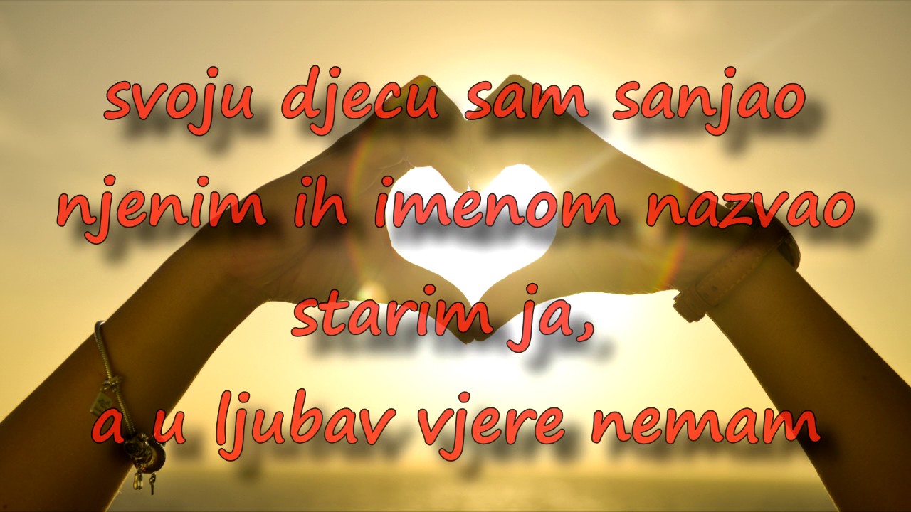 Oliver Dragojević - U ljubav vjere nemam (KARAOKE)