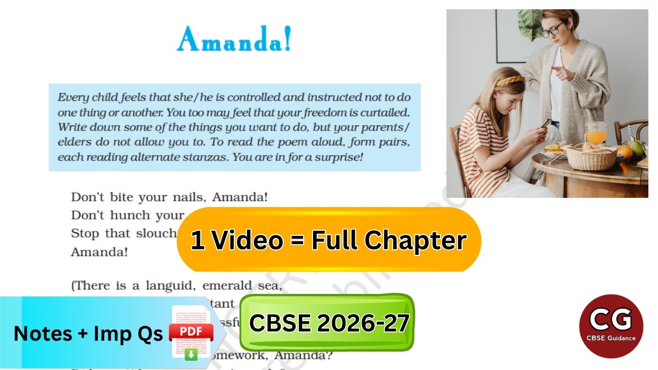 Amanda Class 10 English | Complete Explanation & Must-Know Questions