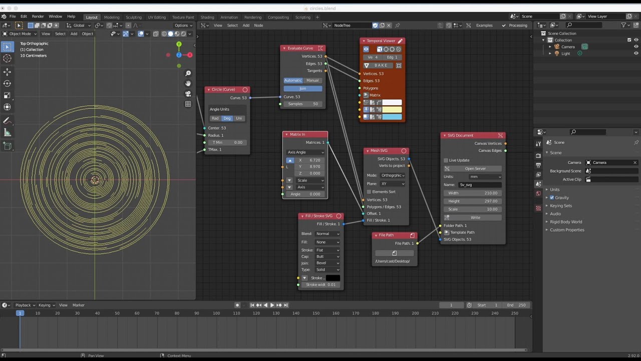 Intro to Blender and Sverchok for plotter-friendly generative art