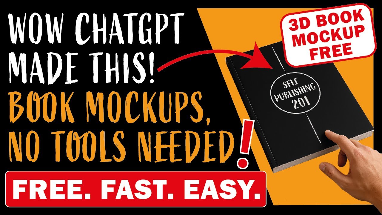 How to Make a Book Cover Mockup for FREE with ChatGPT -Better Than CANVA | Amazon KDP for Beginners