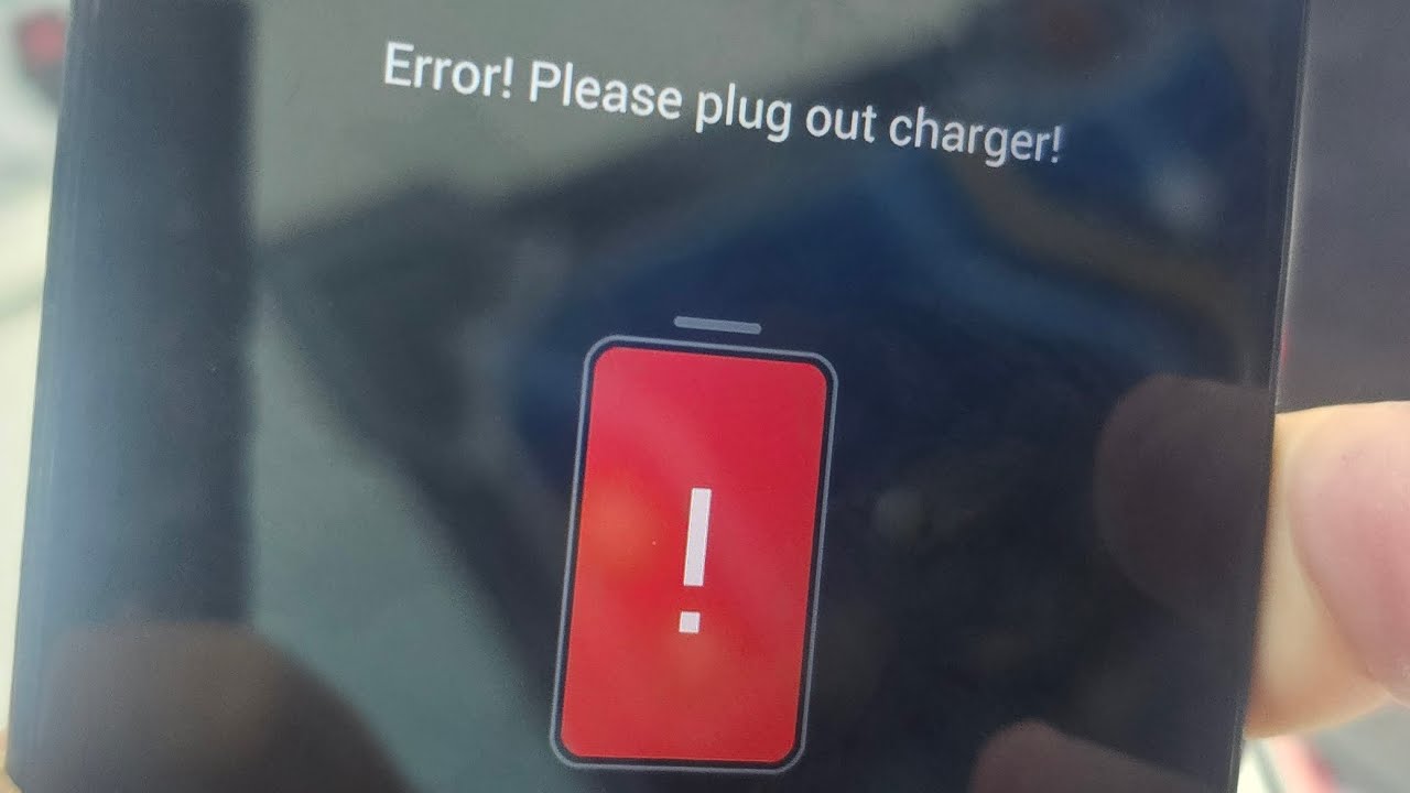 ERRO! PLEASE PLUG OUT CHARGER!!