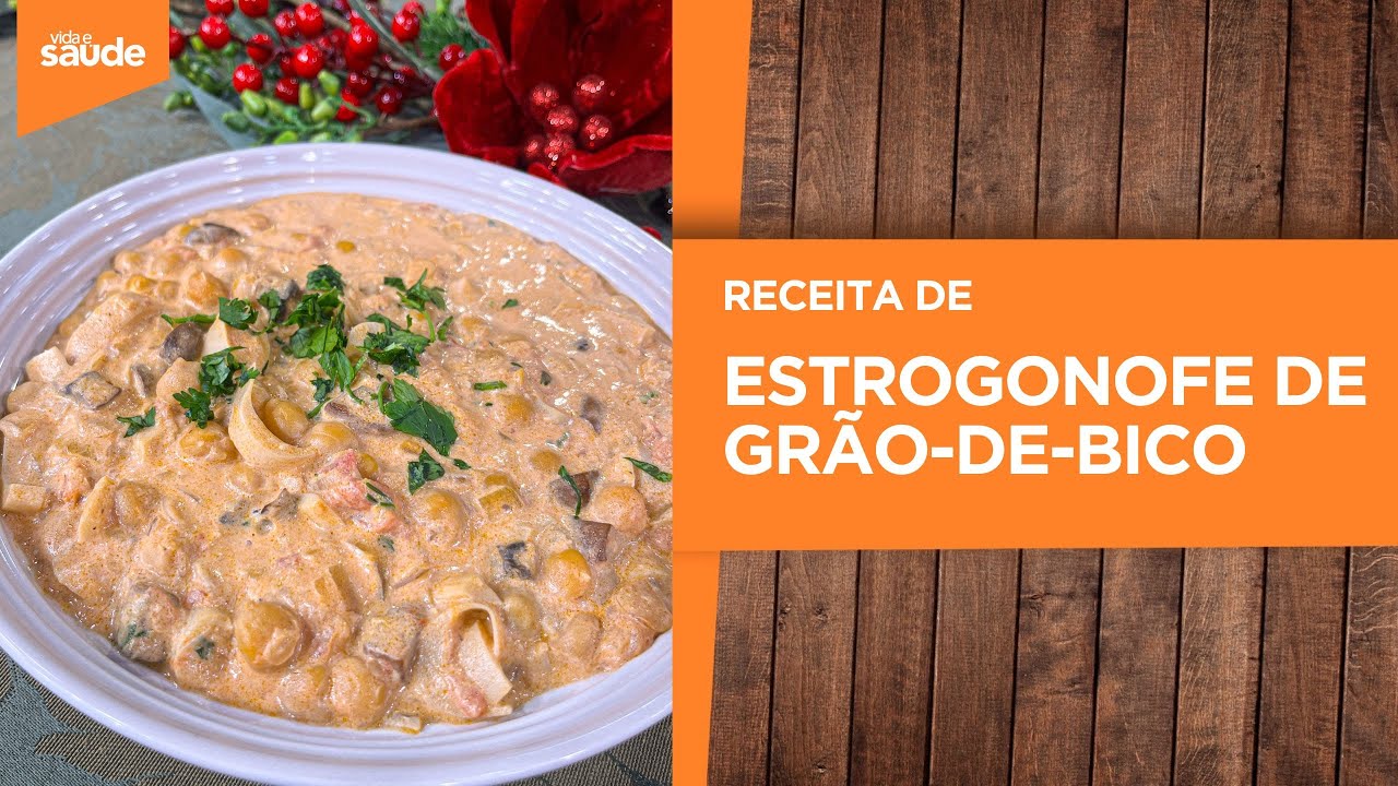 Terça na Cozinha: Receitas Natalinas - Estrogonofe de grão-de-bico (19/12/23)