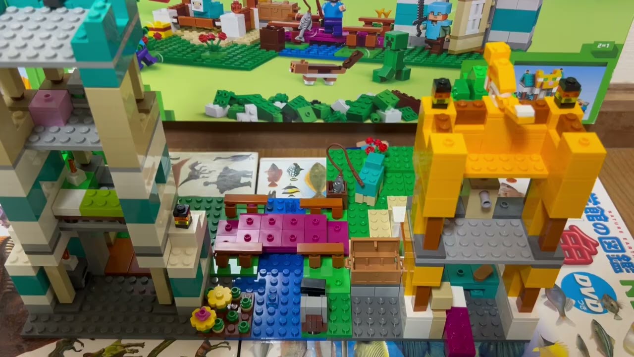 【LEGOマインクラフトネコハウス】のタワーデザインも作った８歳