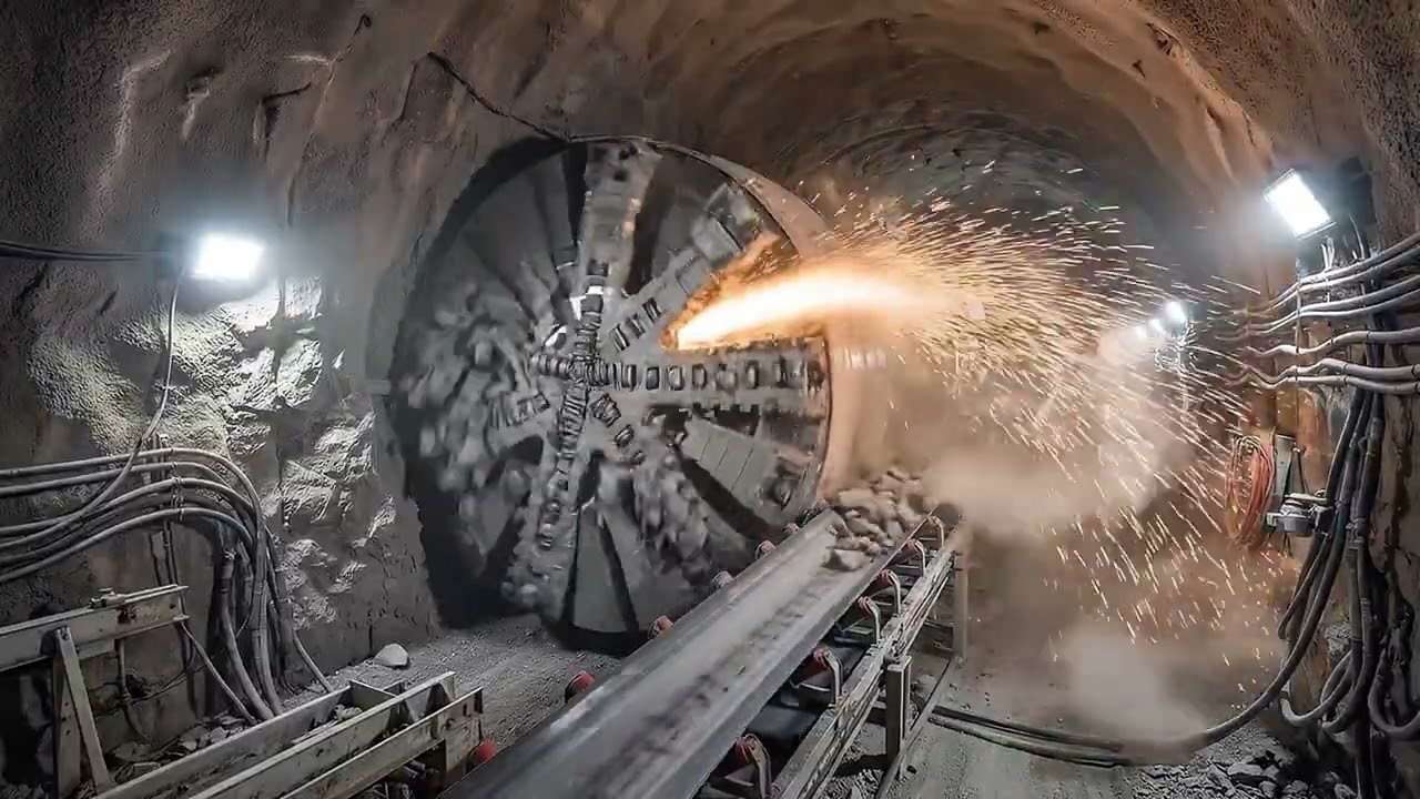 Mega Tunnel Built Inside a Mountain ⛰️  #construction #engineering #megaproject