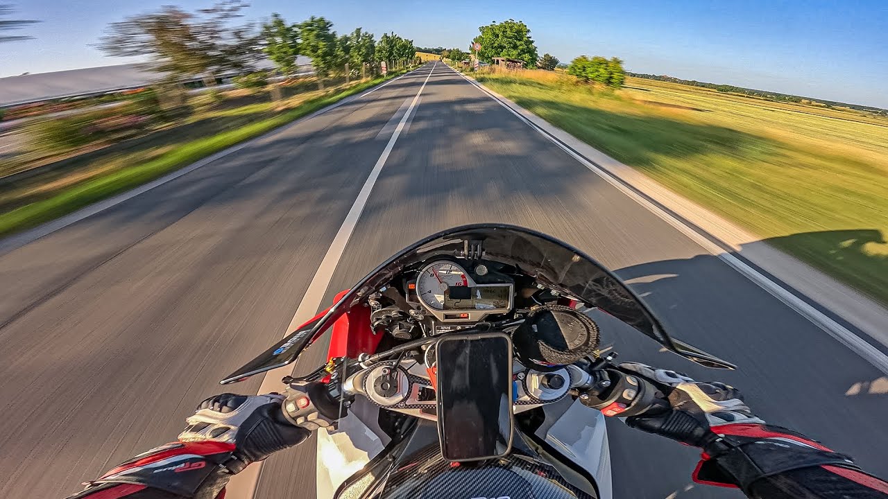 BMW S1000RR ON A STREET RIDE