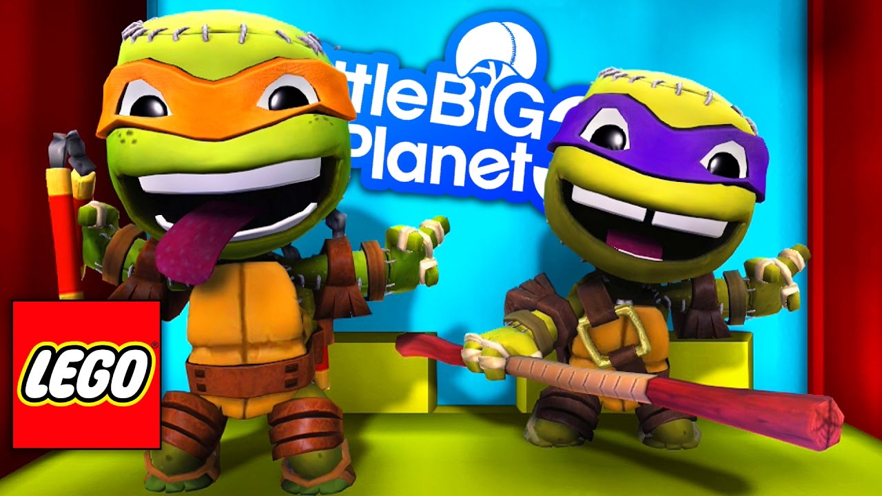 LittleBigPlanet 3 - LEGO World 2 - With TMNT Michelangelo & Donatello - Teenage Mutant Ninja Turtles