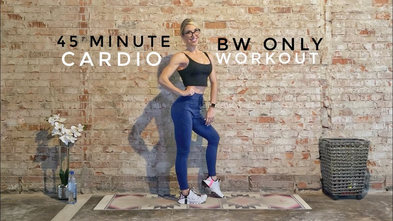 45 Minute Cardio Workout | Bodyweight Only | Tri Set Intervals