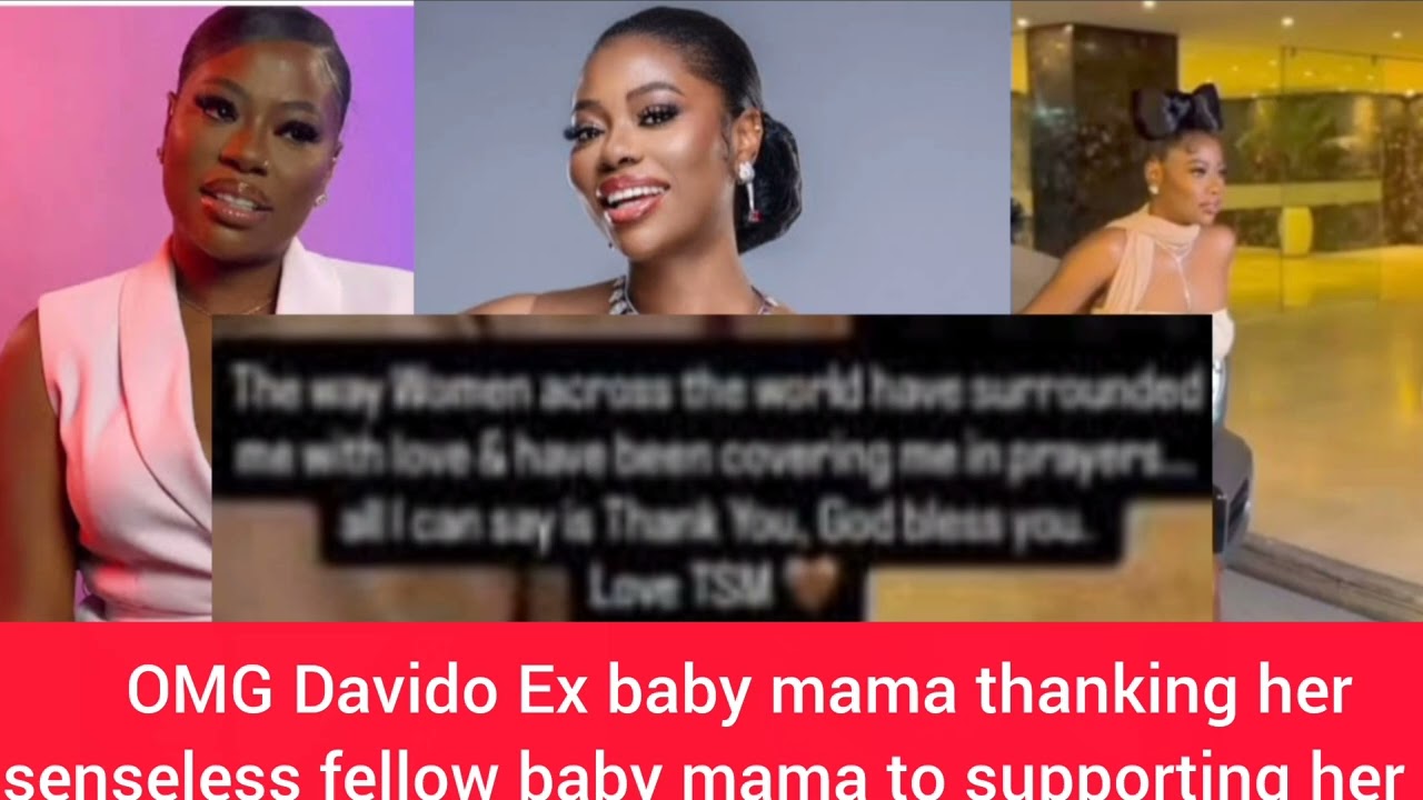 OMG davido Ex baby mama come out online thanking her senseless fellow babymama for supporting her 