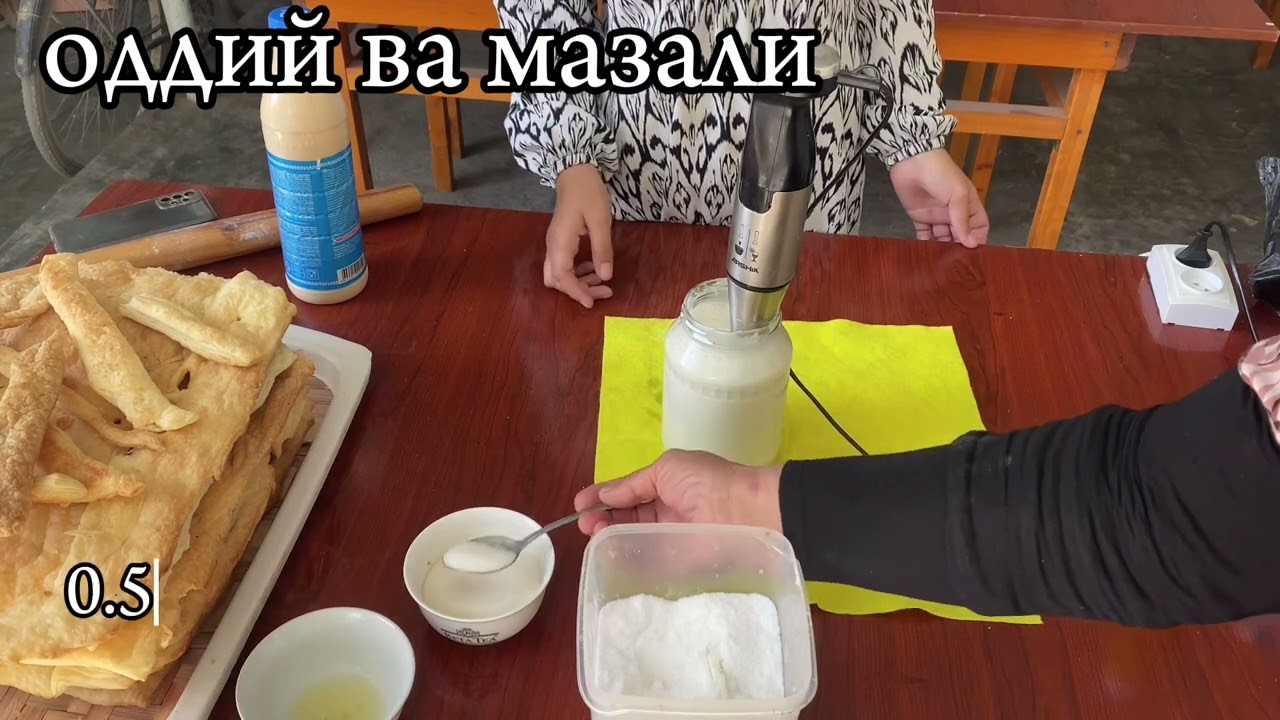 МАЙОНЕЗ (уй шароитида мазали табиий майонез тайёрлаш)