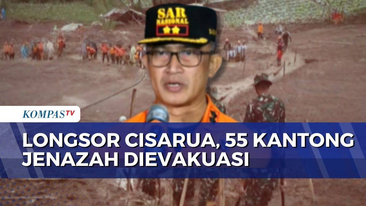 Longsor Cisarua, Total 55 Kantong Jenazah Dievakuasi Tim SAR | KOMPAS MALAM