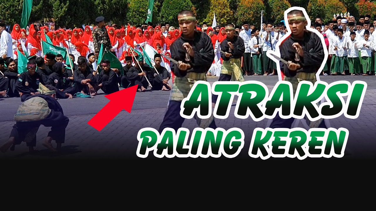 LUAR BIASA Atraksi Terbaik Pagar Nusa di Alun Alun Lumajang Hari Santri Nasional 2019