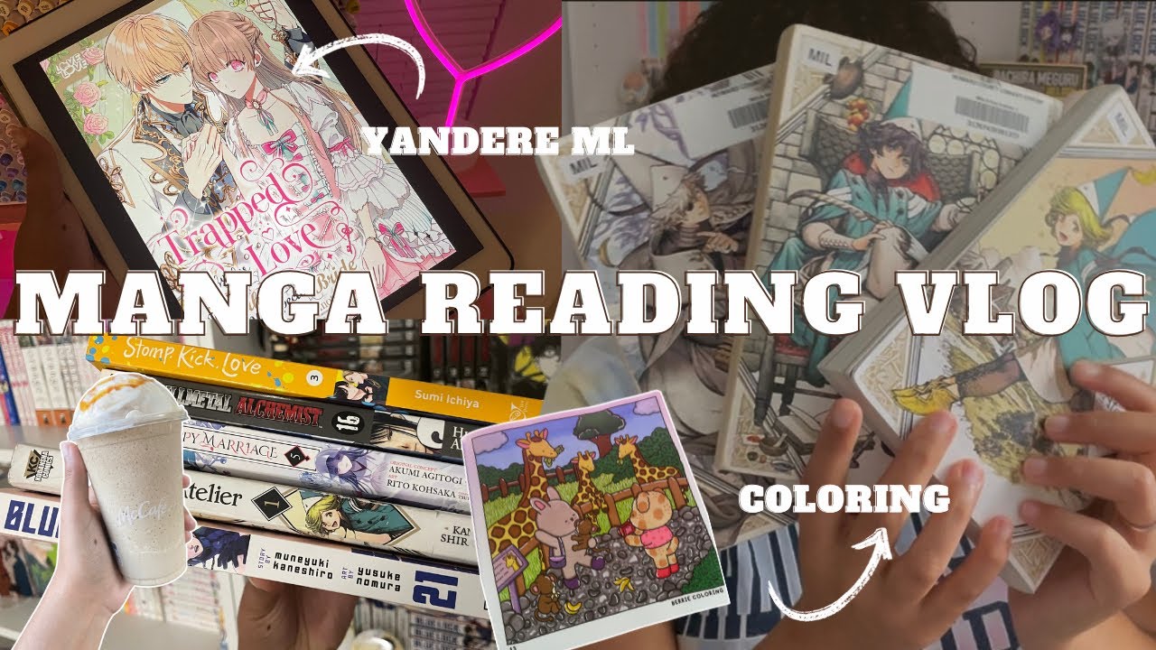 manga reading vlog ❣️ // trying new manga