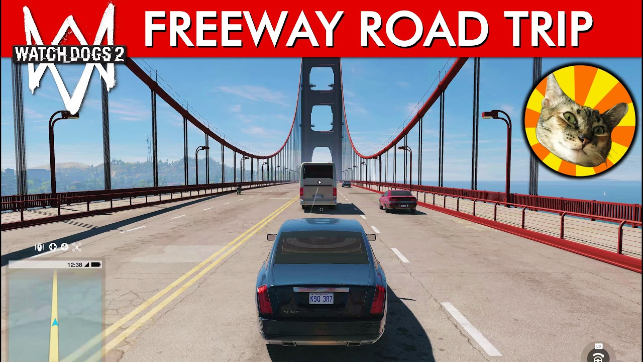 Freeway Road Trip & Map Tour (RTX 4070 Ti) | Just Driving #191 | Watch Dogs 2