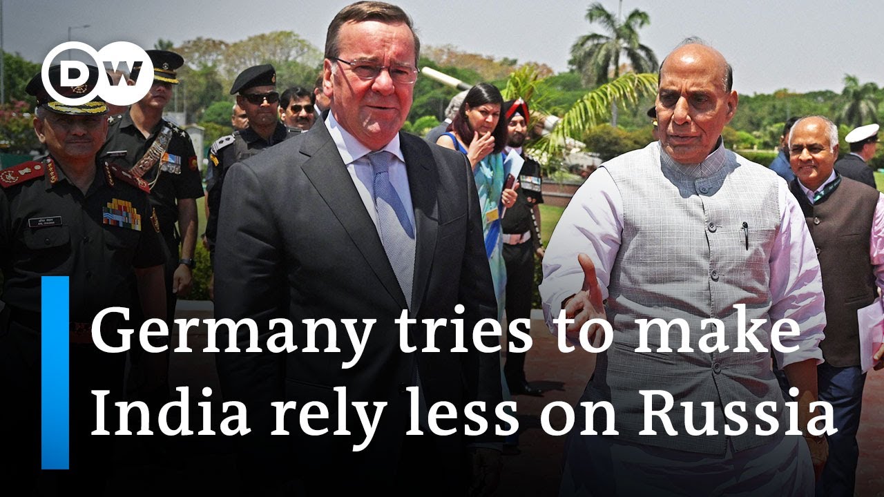 German Minister Pistorius in India to try to reduce country's reliance on Russian weapons