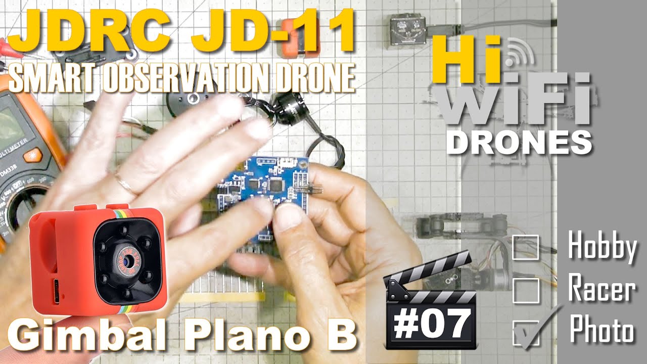 Micro Gimbal Plano B - Parte 7 - Smart OBSERVATION Drone JDRC JD-11 - Resistência dos Motores.