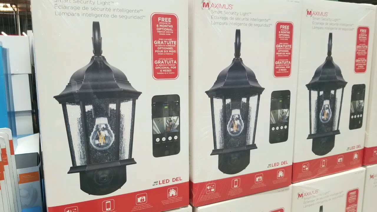 Costco! Maximus Coach Light Security Cameras!