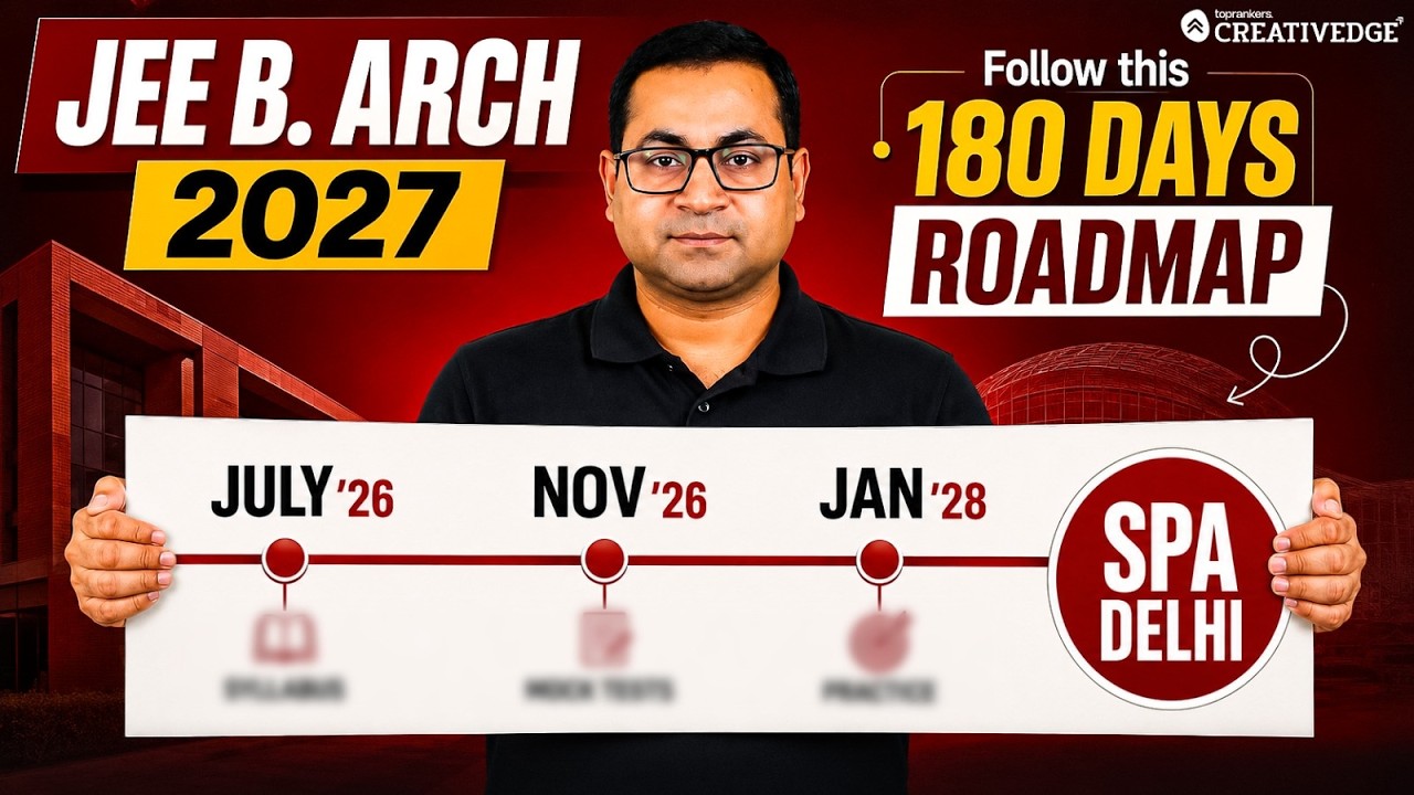 The Only 6 Months Roadmap to Crack JEE B.Arch 2027 | 6-Month Preparation Plan