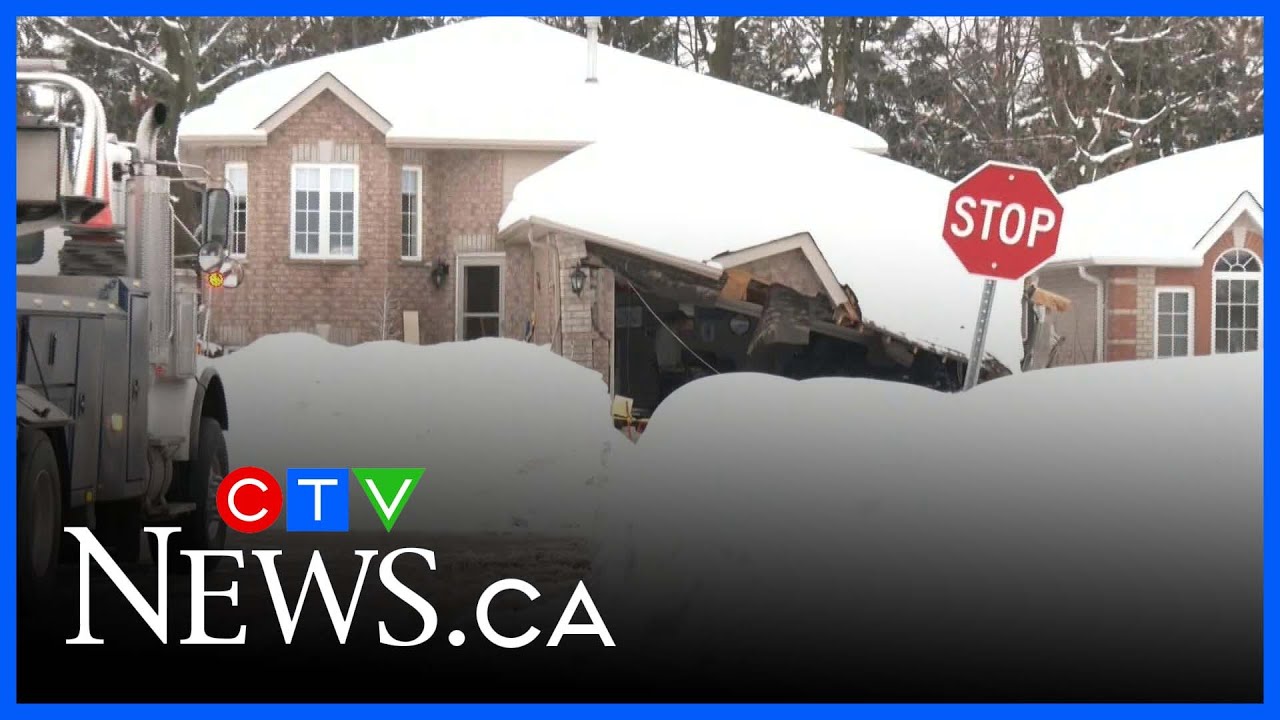 Waste recycling truck allegedly crashes into house